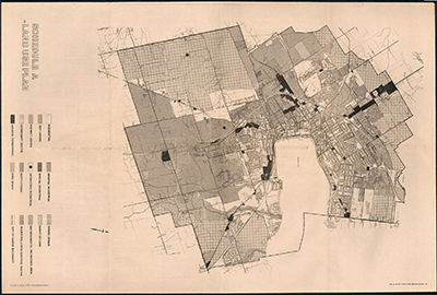 Simcoe Country Archives 1984 map showing intended Land Use designations